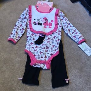 4 piece baby girls set